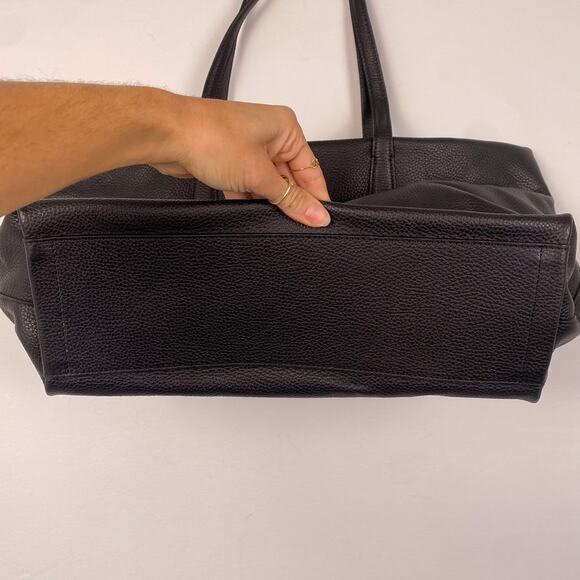 Mansur Gavriel Everyday Zip Tote Black Pebbled Leather - Picture 5 of 8